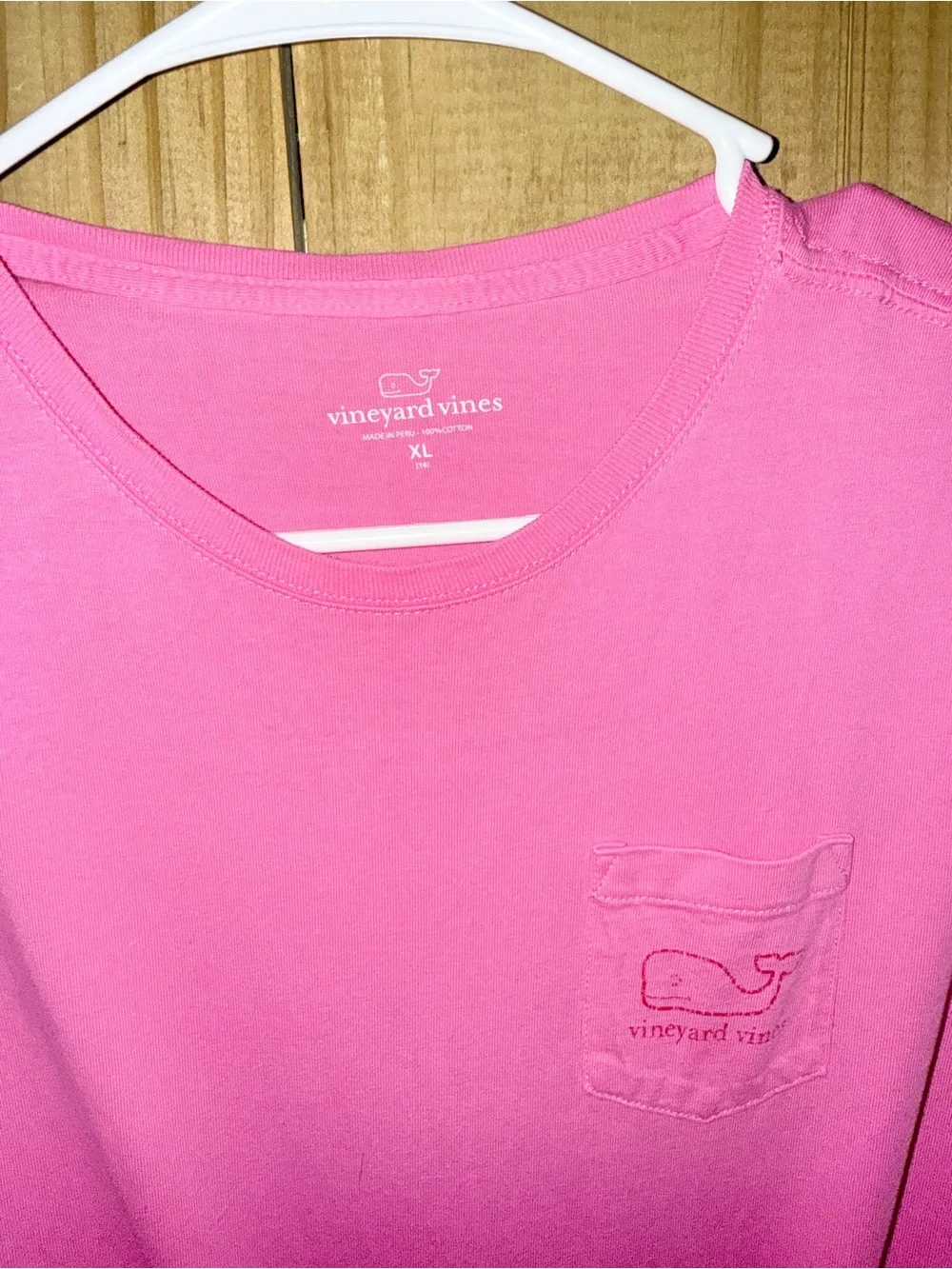 Vineyard Vines Girls' Pocket Tee - Hot Pink